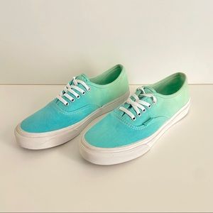 Vans | Off The Wall Teal Green Ombre Sneakers